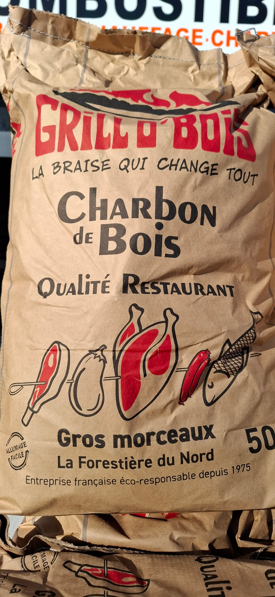 Charbon de bois GRILL O 'BOIS 50 litres